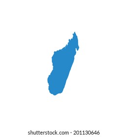 Shape of the Country of Madagascar