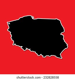 A Shape of the Country of  Poland