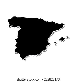 Shape of the Country of  Spain