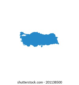 Shape of the Country of Turkey