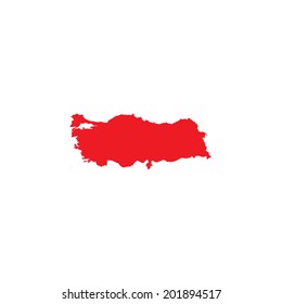 Shape of the Country of Turkey