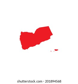 Shape of the Country of Yemen