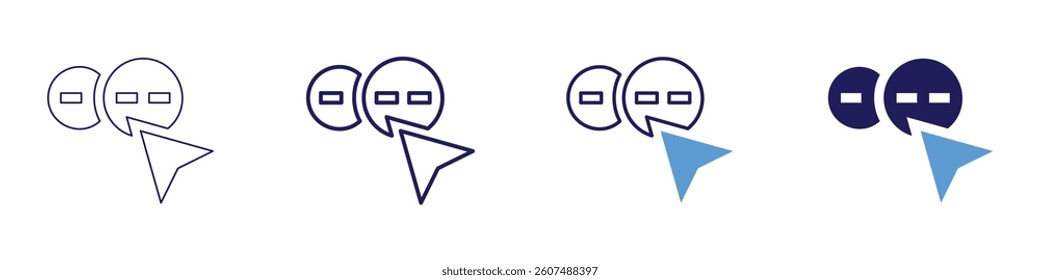 Shape creator icon in 4 different styles. Thin Line, Line, Bold Line, Duotone. Duotone style. Editable stroke.