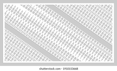 forma de corte, líneas rectas de corte, esténcil de hacer a mano, plantilla para colorear, papel blanco sobre fondo gris, relieve y corte sobre un trazador