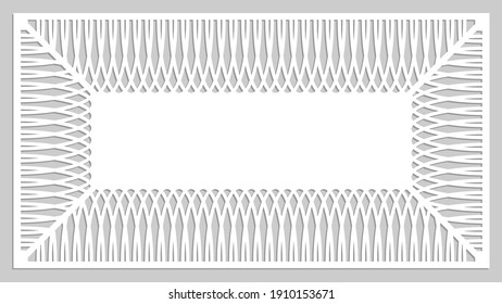 shape for cutting, straight lines for cutting, stencil for handmade, template for coloring, white paper on a gray background, embossing and cutting on a plotter