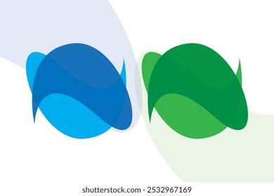 Shape Design Vector multicolor blob sign