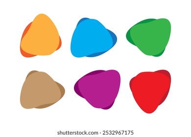 Shape Design Vector multicolor blob sign