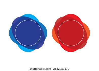 Shape Design Vector multicolor blob sign