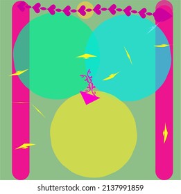 shape designs and patterns colorful background
