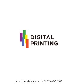 shape for digital printing logo vector