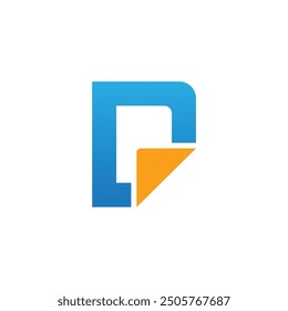 Shape document abstract company logo 