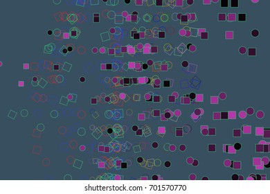 Shape of ellipse & square box, abstract background pattern. Vector illustration graphic.