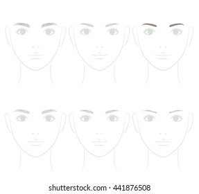 The shape of the eyebrow. Trimming.