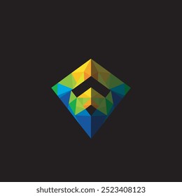 The shape of F is a Shield which is the first letter of a company name. that can be used as a company logo.