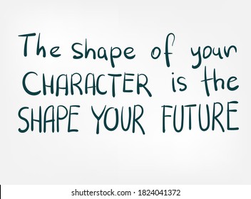 shape the future doodle vector concept isolated sign