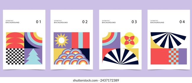 Shape geometric vertical background.vector illustration for a4 design