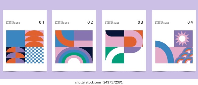 Shape geometric vertical background.vector illustration for a4 design