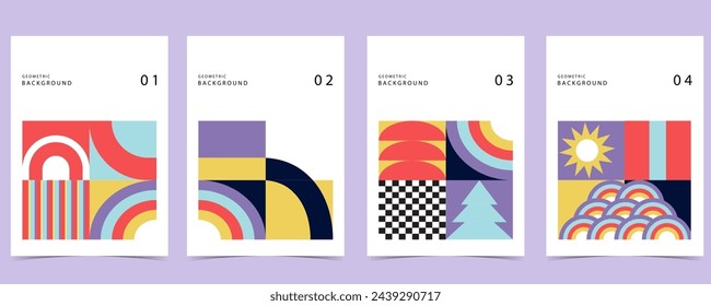 Shape geometric vertical background.vector illustration for a4 design
