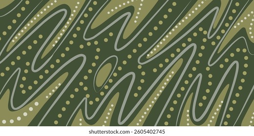 Shape green with dots  pattern background simple design