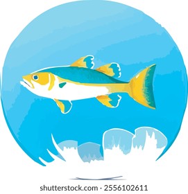 Shape: It has a streamlined body shape, typical of fish that are adapted for swimming.