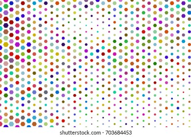 Shape of hexagon, abstract background pattern. Style of mosaic or tile. Vector illustration graphic.