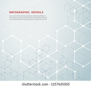 the shape of hexagon concept design abstract technology background vector EPS10
