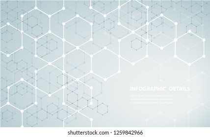 the shape of hexagon concept design abstract technology background vector EPS10