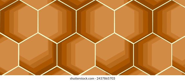 the shape of hexagon concept design abstract technology background vector