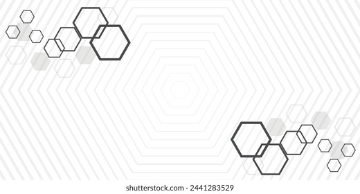 the shape of hexagon concept design abstract technology background modern.