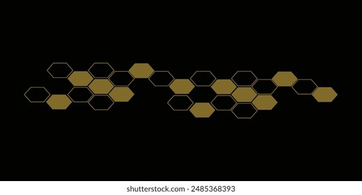 the shape of hexagon concept design abstract technology background.