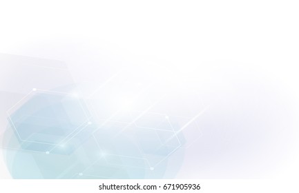 Shape Hexagon Concept Design Abstract Technology Stock Vector (Royalty ...