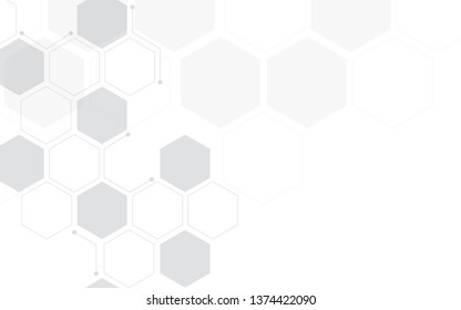 Shape Hexagon Technology Background Concept Vector Stock Vector ...