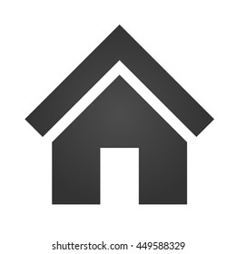 Shape of the house. Flat logo of house. Home vector picture.