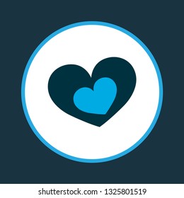 Shape icon colored symbol. Premium quality isolated romantic element in trendy style.