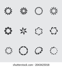 shape icon design element. shape vector design template. Basic shape elements with sharp and rounded edges vector set.