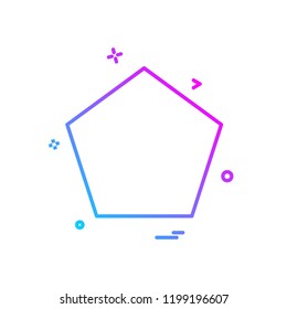 Shape icon design vector