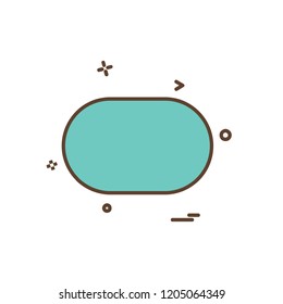 Shape icon design vector