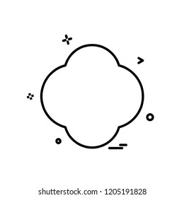 Shape icon design vector