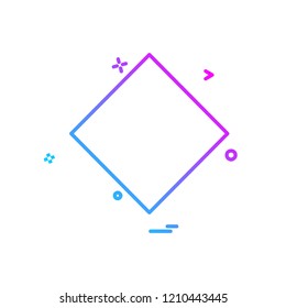 Shape icon design vector