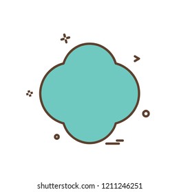 Shape icon design vector