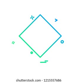 Shape icon design vector