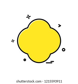 Shape icon design vector