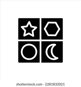 shape icon with isolated vektor and transparent background.
