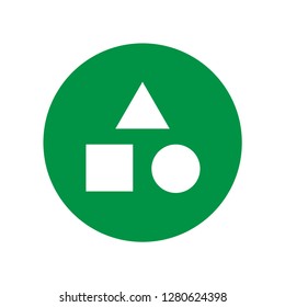 Shape Icon on White Background for Graphic and Web Design. Category Modern Simple Vector Sign.Internet Concept.Trendy Symbol for Website Design Web Button or Mobile App. Options Vector Illustration.
