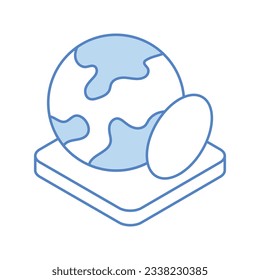 Icono de forma, ilustración de material vectorial.