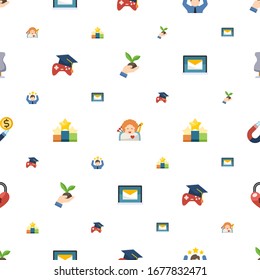 shape icons pattern seamless. Included editable flat Gardening, cupid angel, celebration, Open Source, Ranking, Online library, Attract icons. shape icons for web and mobile.