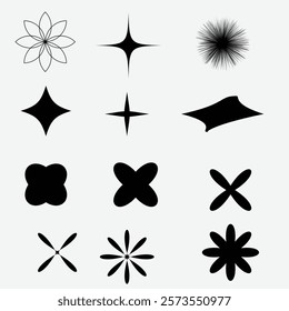 shape icons set for vector illustration 