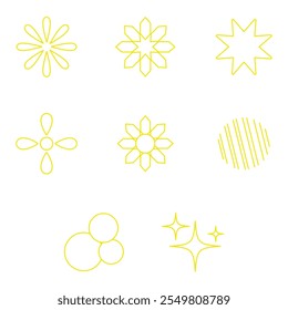 shape illustration elements new year