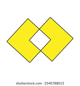 Shape illustration icon logo design