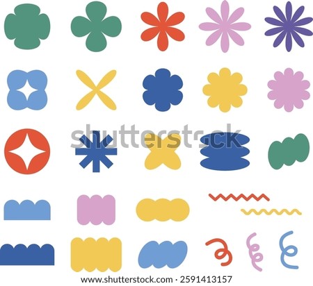 shape illustration set of icons for your design